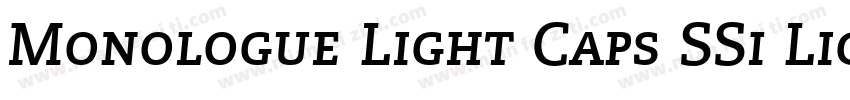 Monologue Light Caps SSi Light Small Caps字体转换